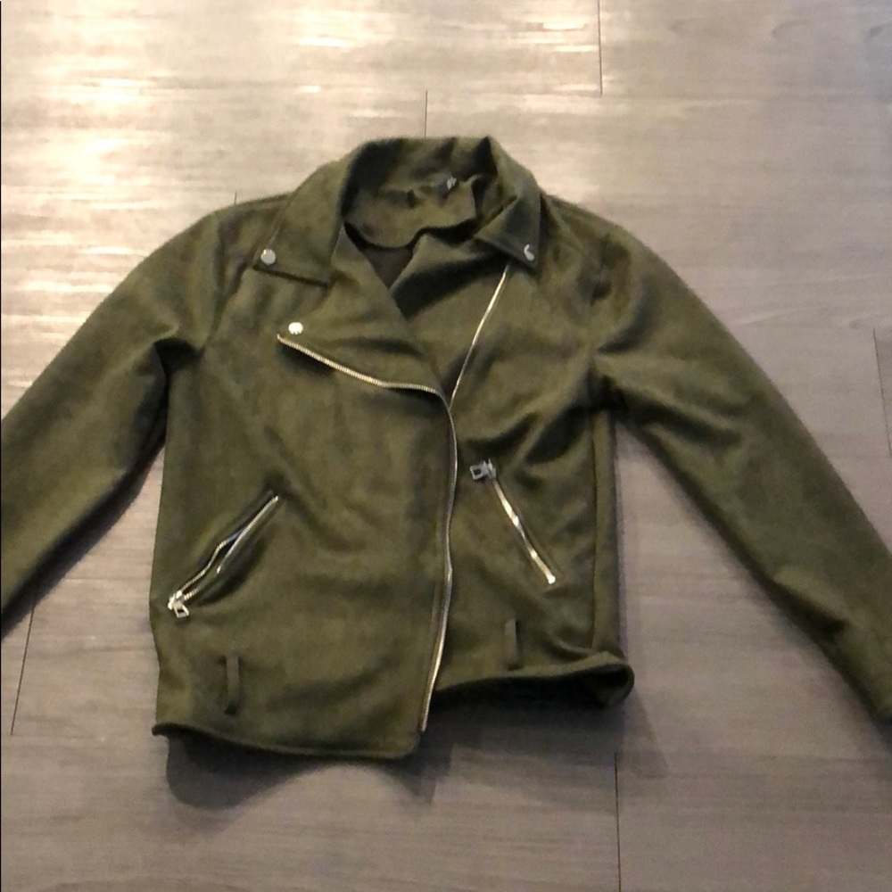 Suede Olive light jacket